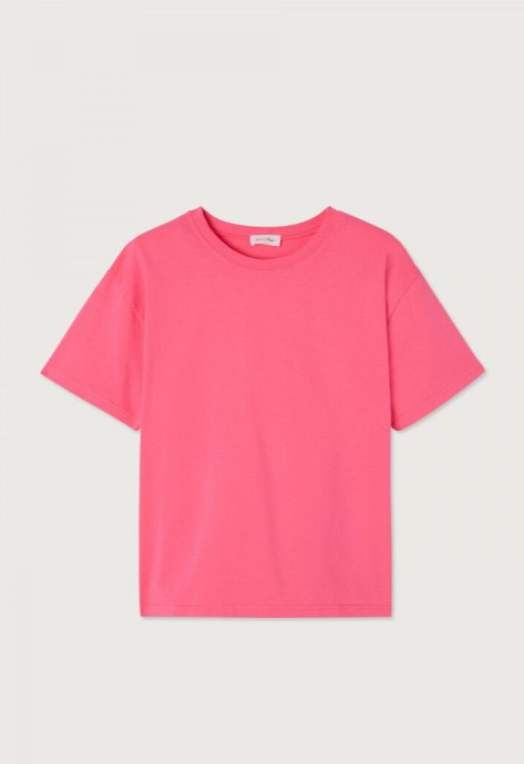American Vintage Adult T-Shirt Fizvalley Fluo Roze