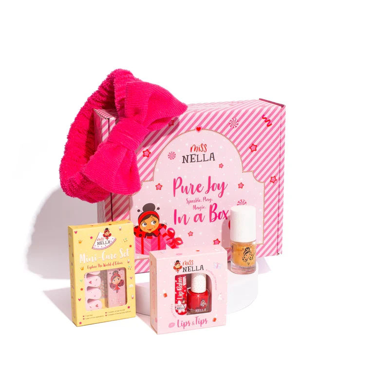 Miss Nella Jingle-Box Tiny Delights Nagelset-Nagellak-Bodyglitter-Hoofdband