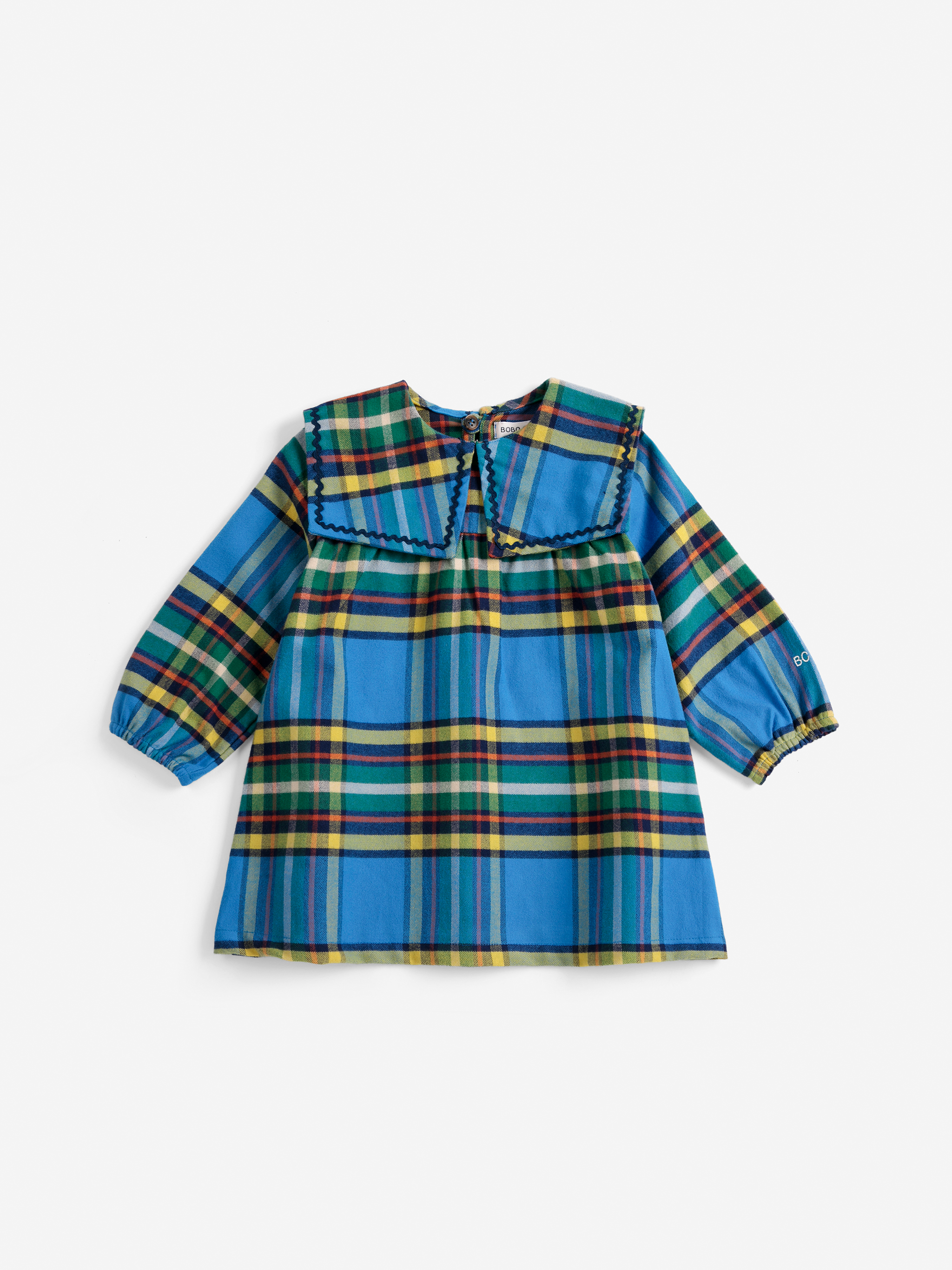 Bobo Choses Baby Kleed Woven Plaid All Over