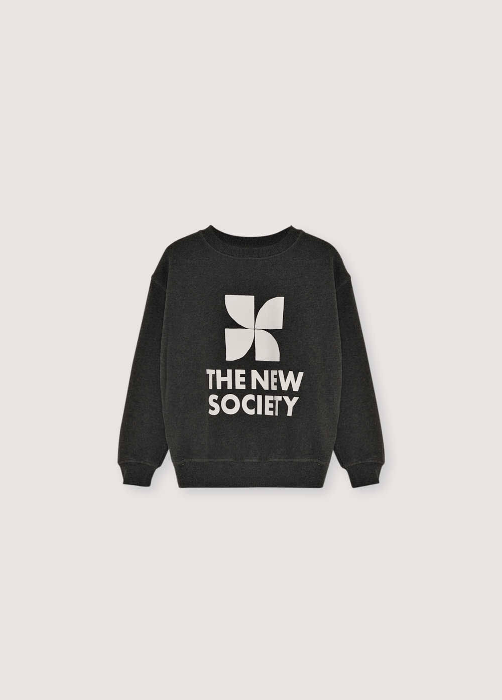 The New Society Sweater Logo Grey Dames