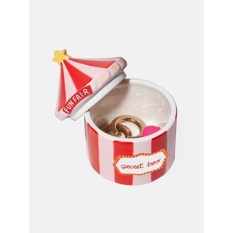 Doiy Opbergdoos Funfair - 8x11.5 cm - Keramiek - Juwelendoos