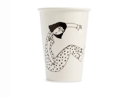 Helen B Beker XL G 320ml - Porselein - 9x12 cm