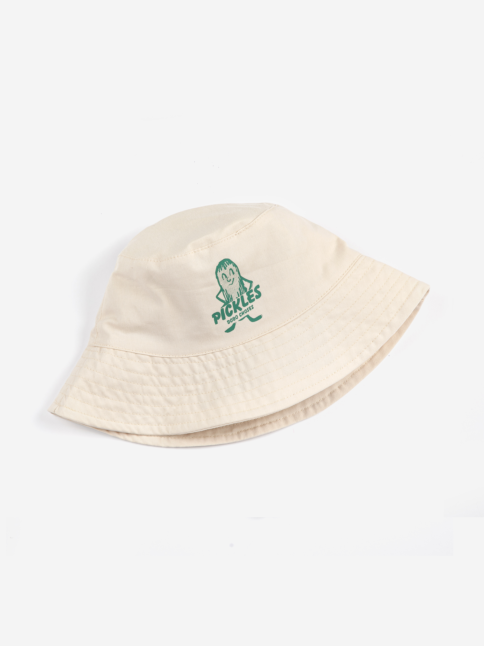 Bobo Choses Kids Hoedje Reversible Pickles Offwhite