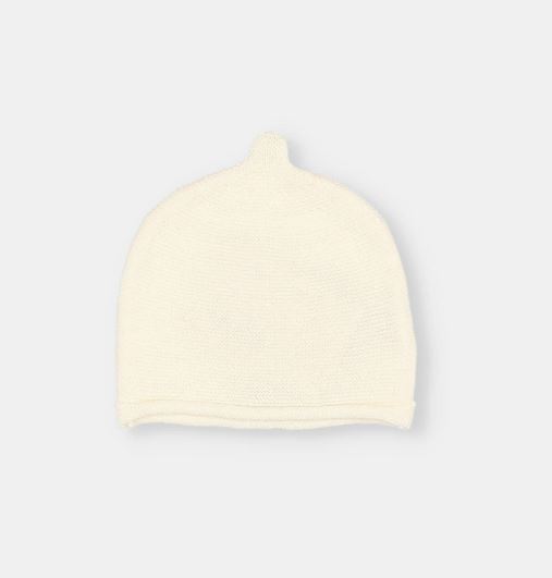 BUHO / baby / knit beanie 6-12 maand / ecru