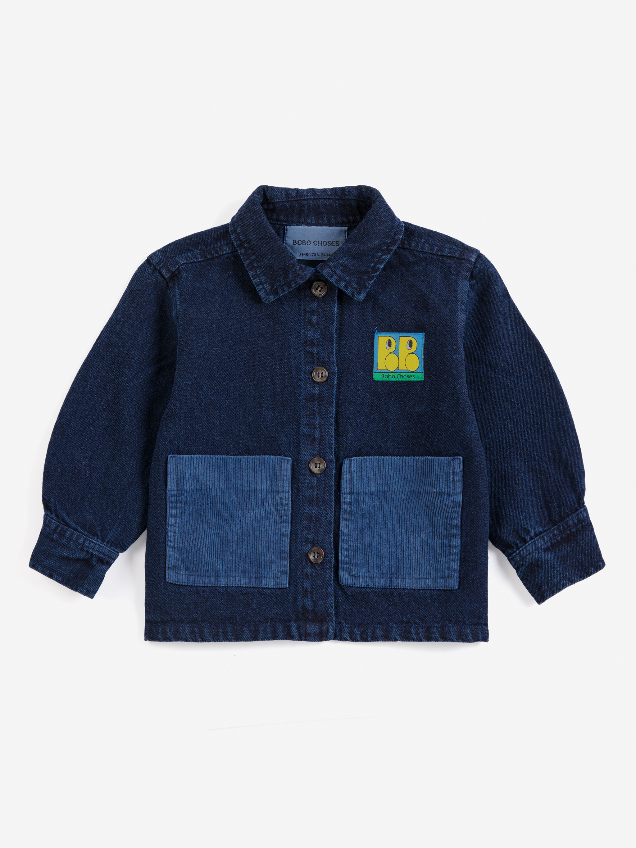 Bobo Choses Baby Overhemd Tag Denim