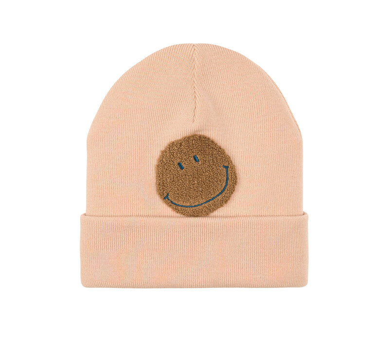 Lässig Beanie Kids Merino Wool Smile Light Rose - 5 Y