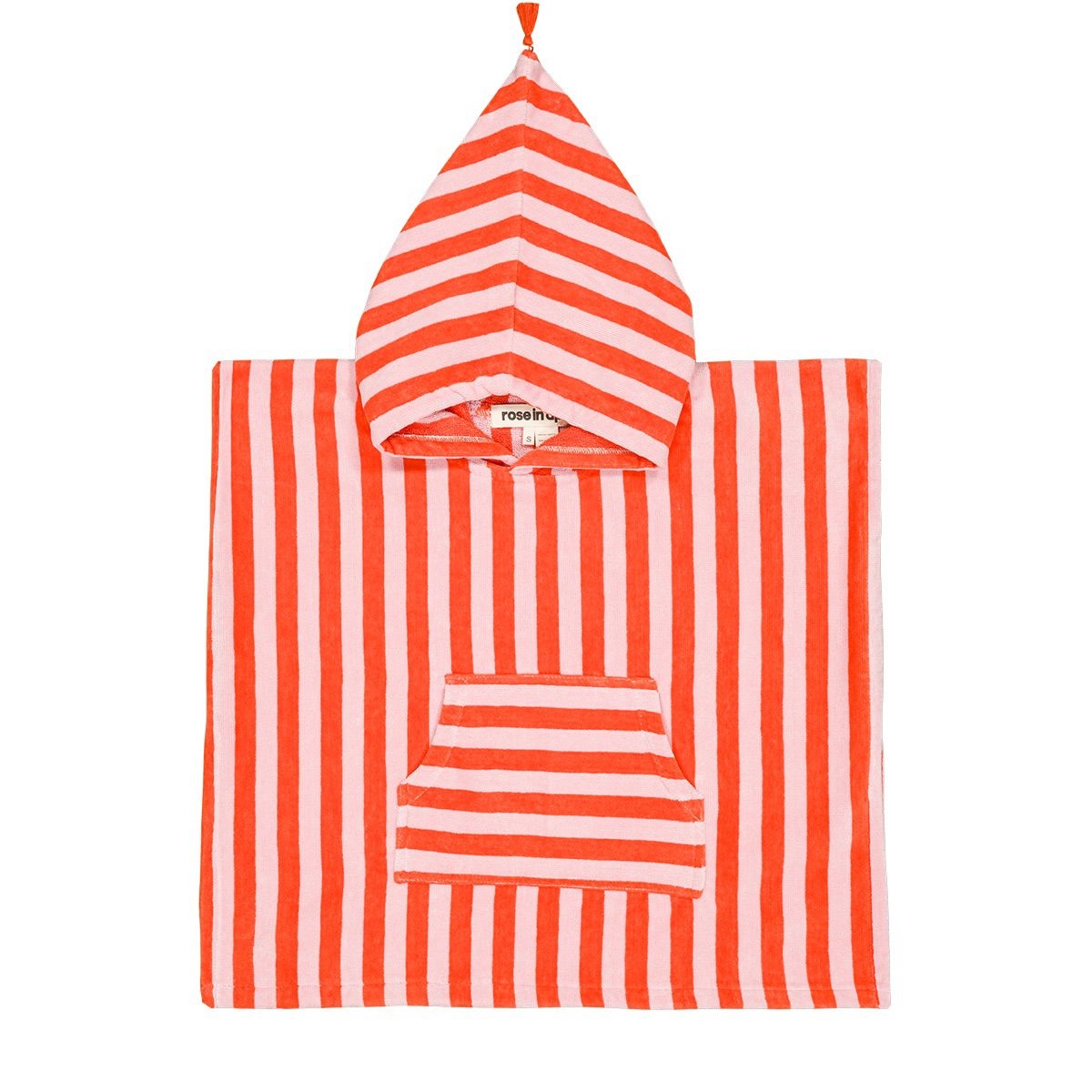 Rose In April Badponcho Suzon Pink-Tomaat 4-6 jaar