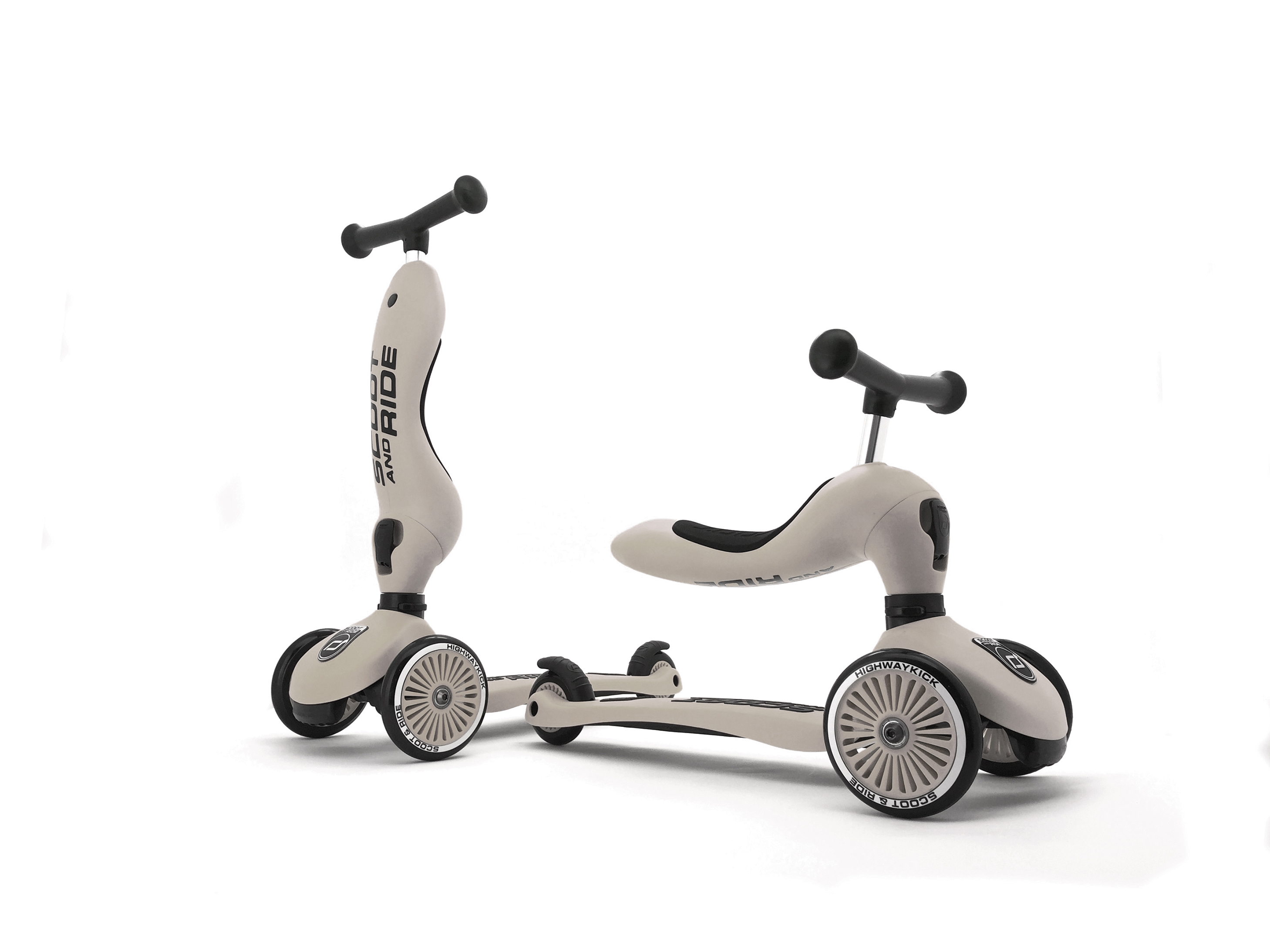 Scoot and Ride Highwaykick 1 Loopfiets-Step in 1 Ash - 1-5 jaar