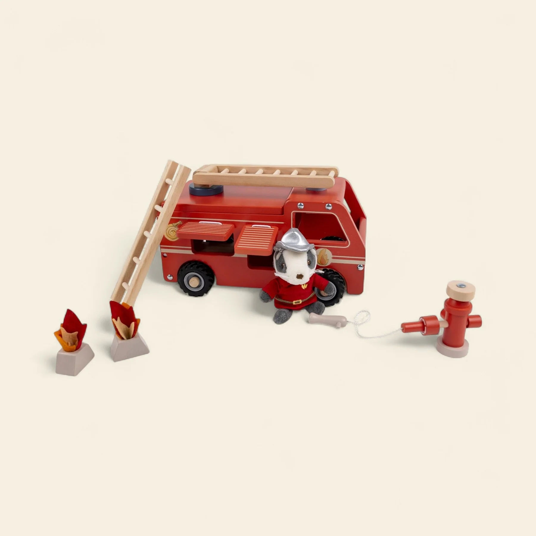 Egmont Toys Brandweerauto met Miniatuurvriendje Groot 24x13.2x14.3 cm