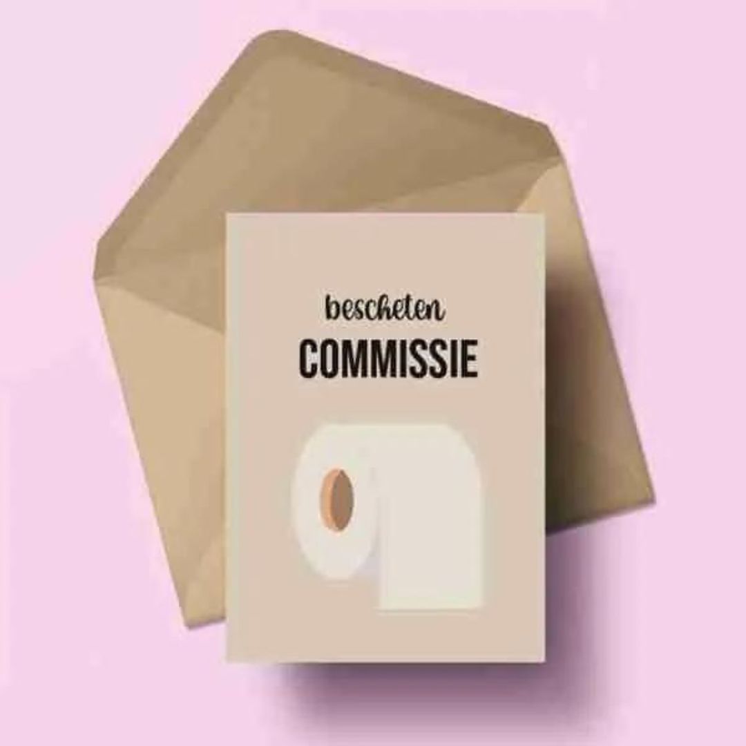 Moomade Wenskaart Bescheten Comissie