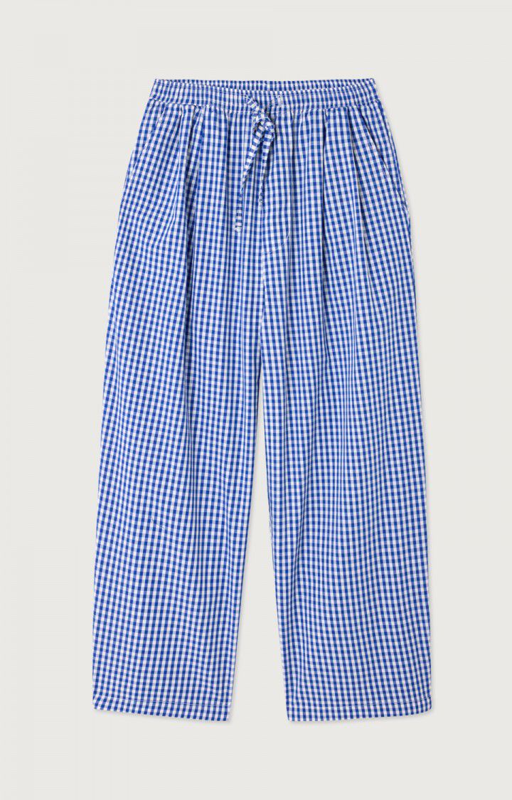American Vintage Adult Broek Vichy Blue