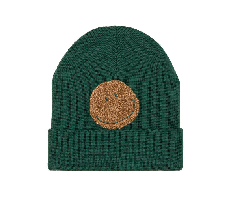 Lässig Beanie Kids Merino Wool  Smile Ocean Green - 5 Y