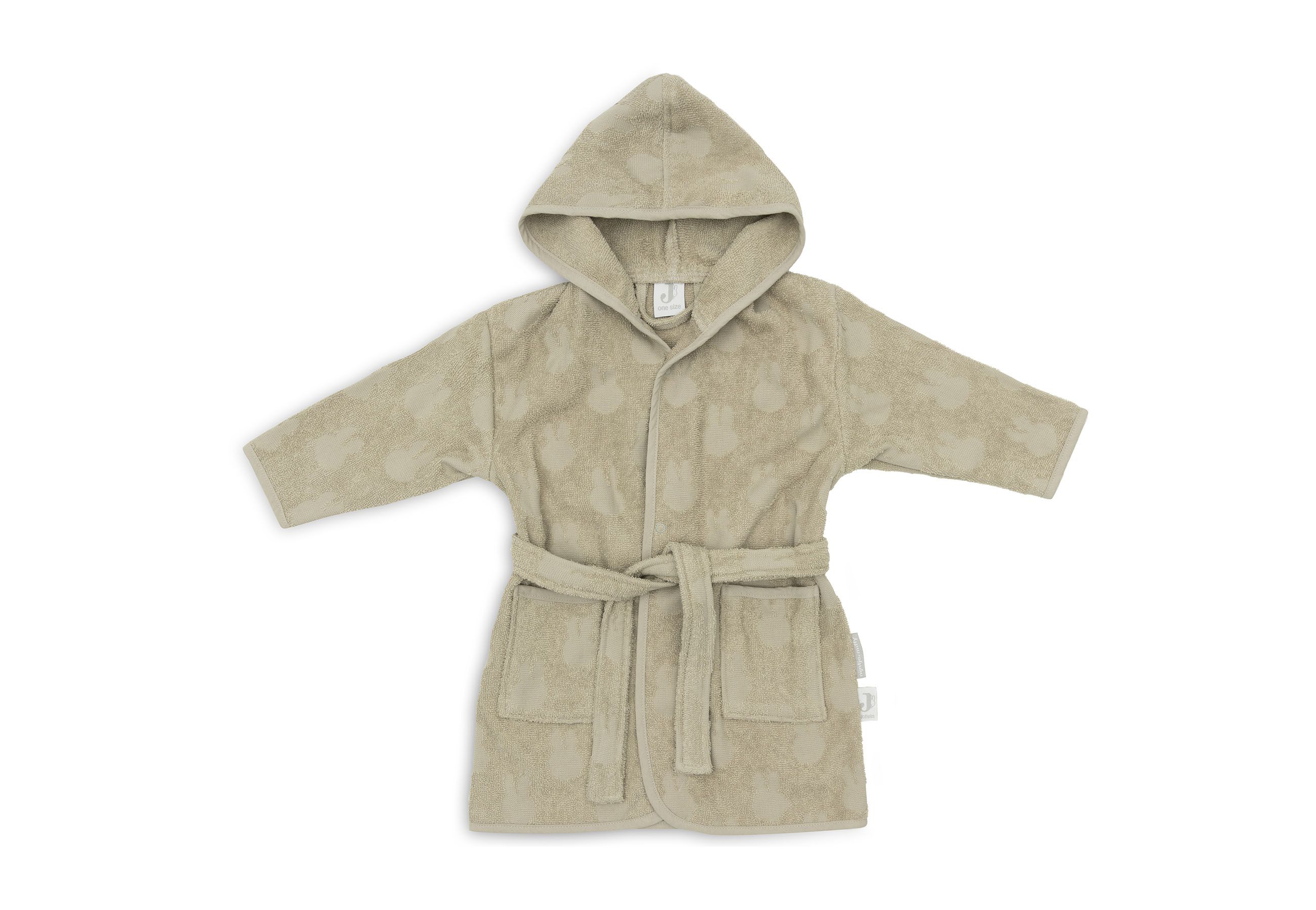 Jollein Badjas Badstof Miffy Jacquard Olive Green 3-4 jaar