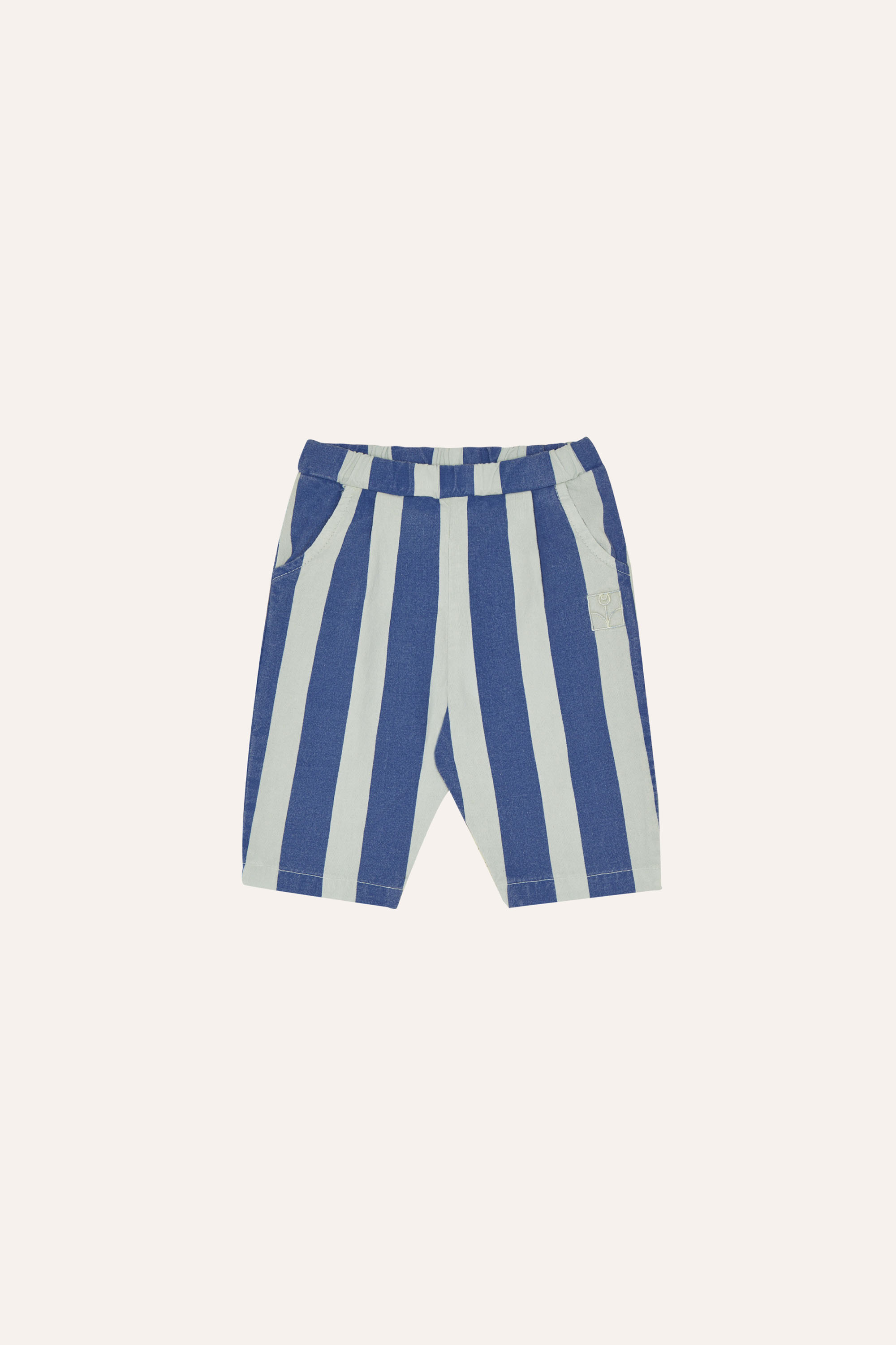 The Campamento Baby Broek Blue Stripes Washed