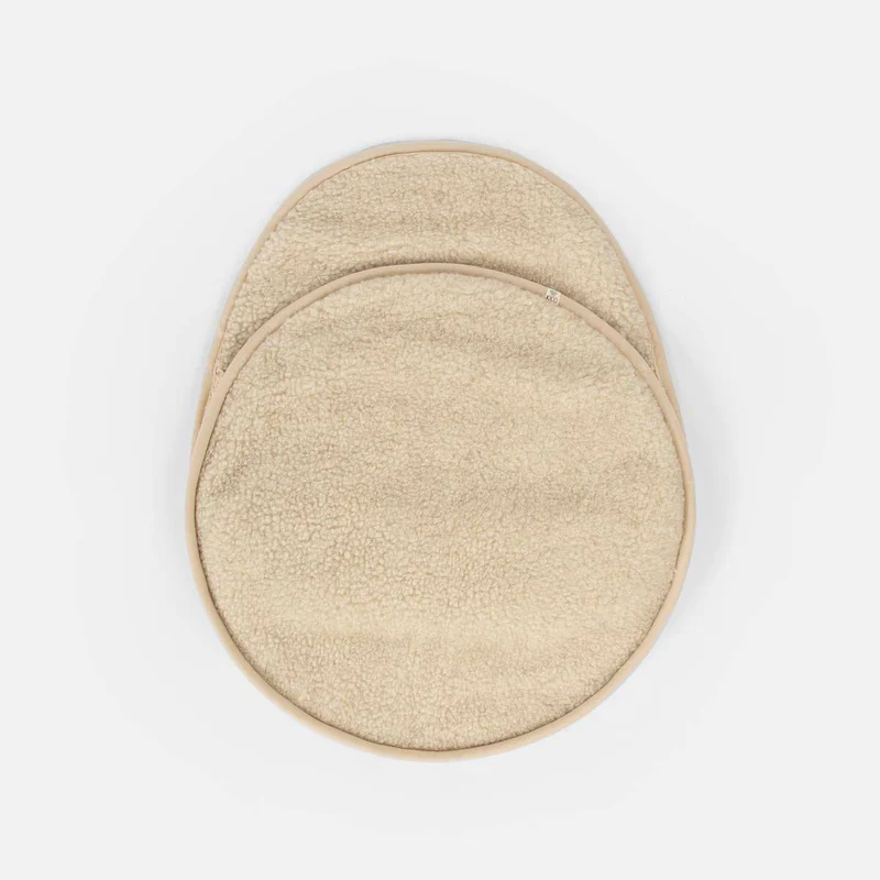 Kico Label Voetenzak voor Autostoel en Maxi-Cosi Merinowol Beige 