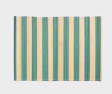 Klevering Placemat Bay Stripes Dark Green 47x34 cm - Bamboo