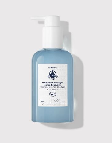 Petit Bateau / reinigingsolie / gezicht, haar en lichaam / 250 ml
