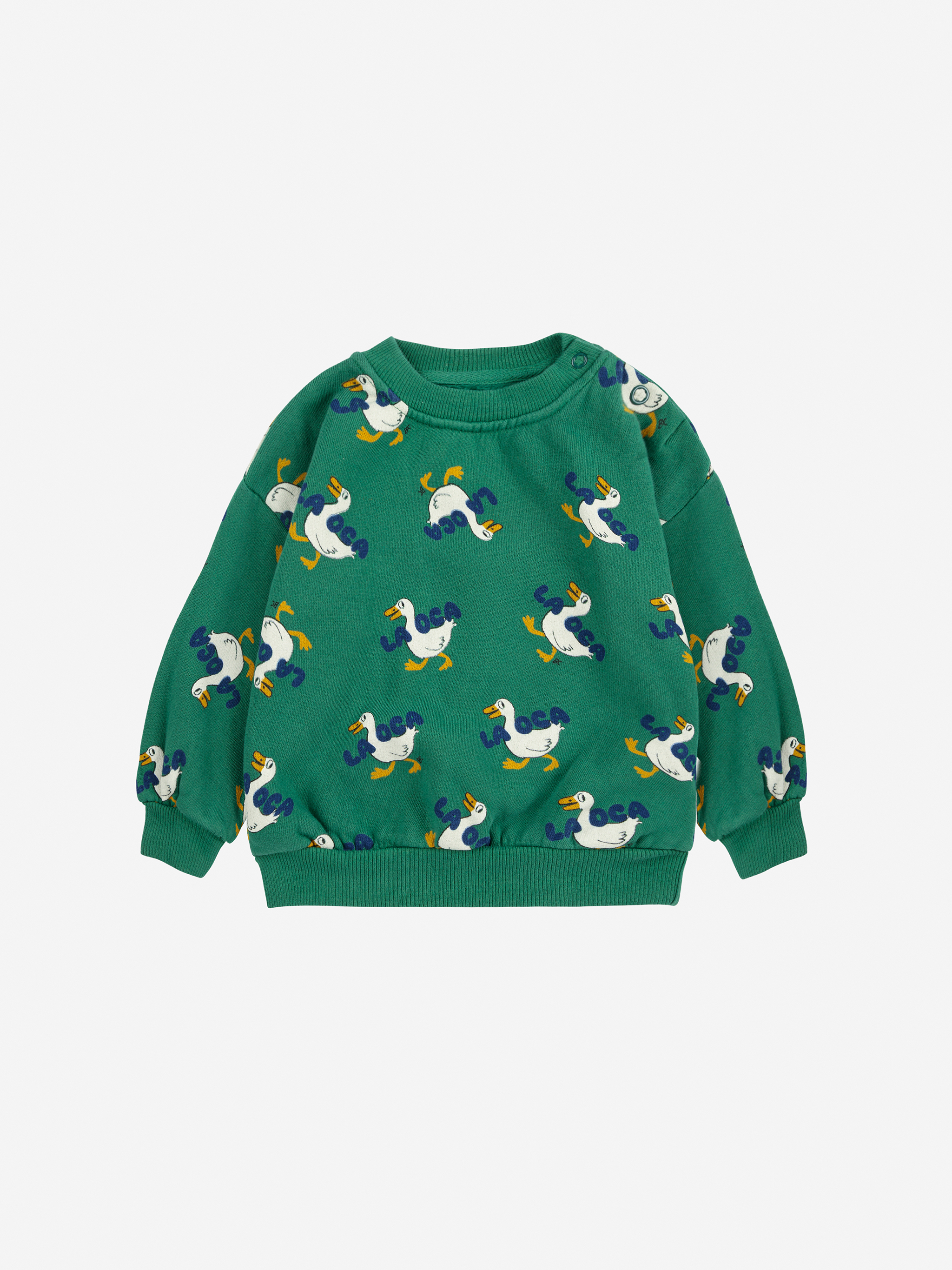 Bobo Choses Sweater La Oca All Over Print Green