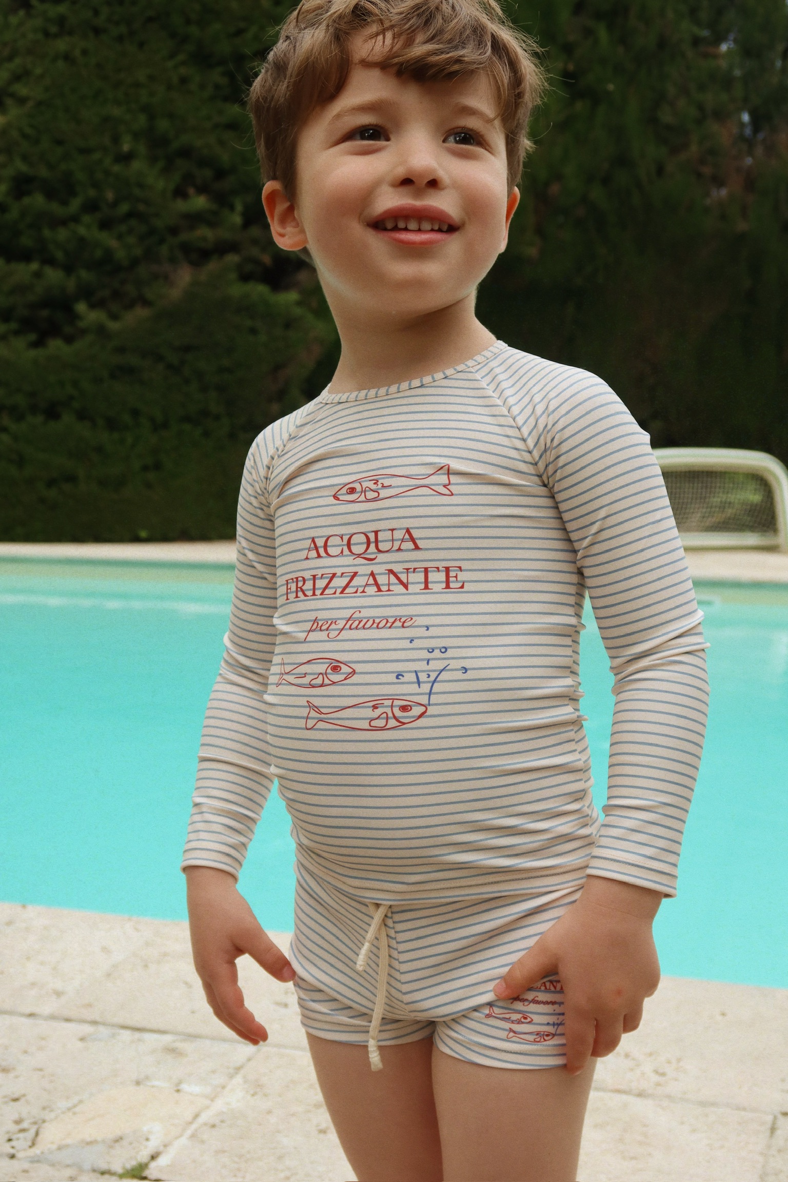 Konges Slojd Kids Zwembroek Aster Stripe Bluie