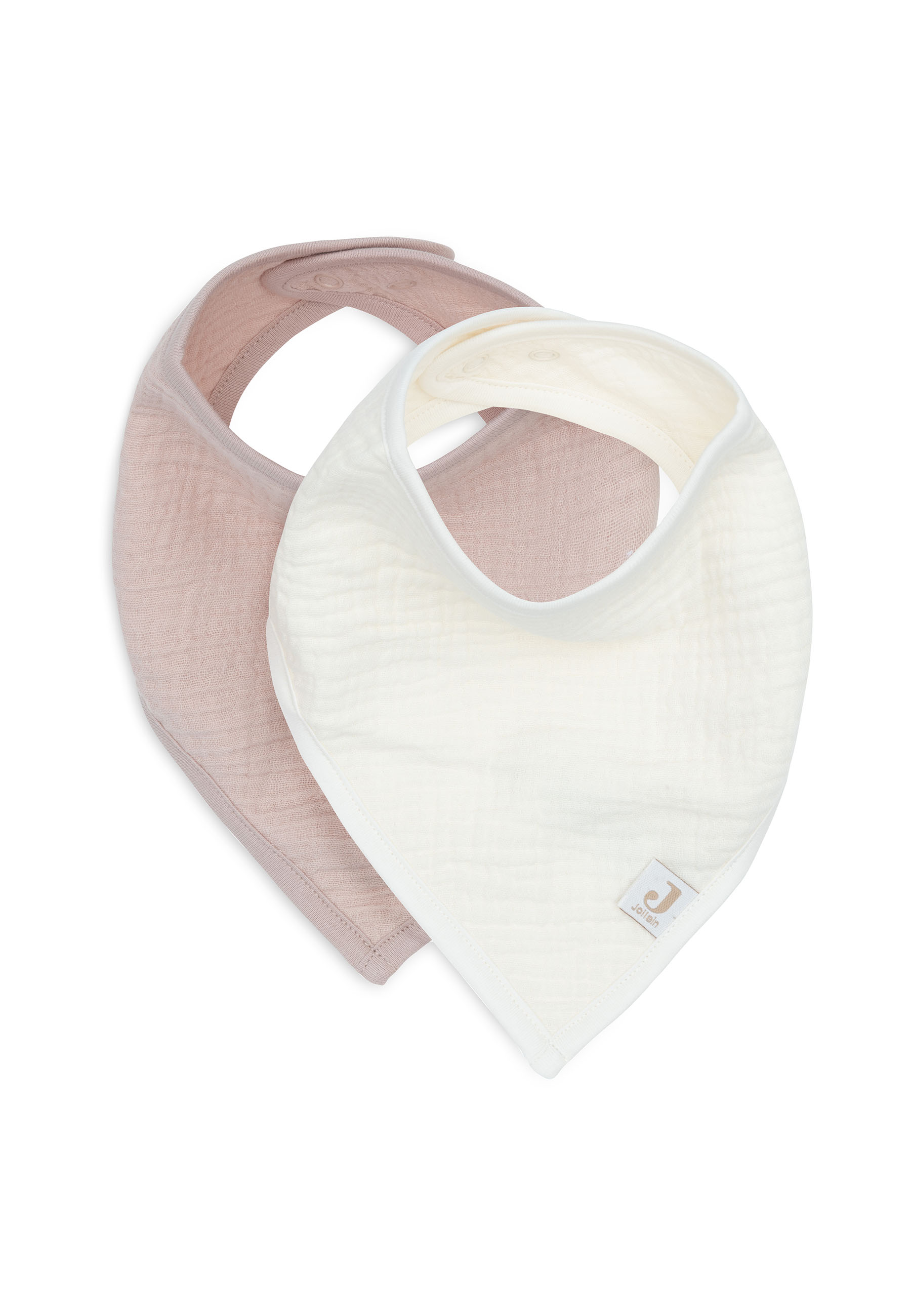 Jollein Slab Bandana Tetra Wild Rose-Oatmeal 2 stuks
