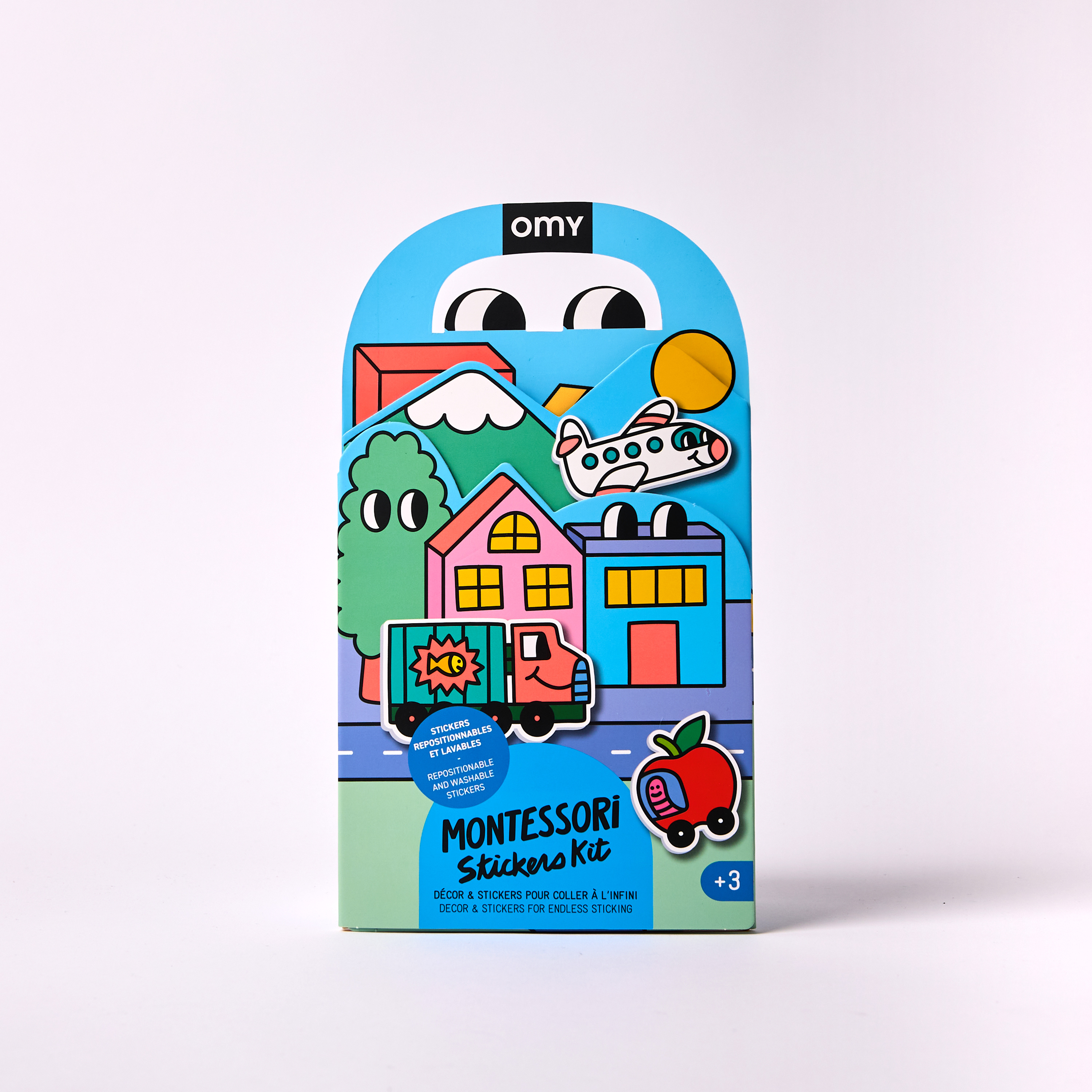 Omy Montessori Herbruikbare Decoratiestickers Vroom Vroom