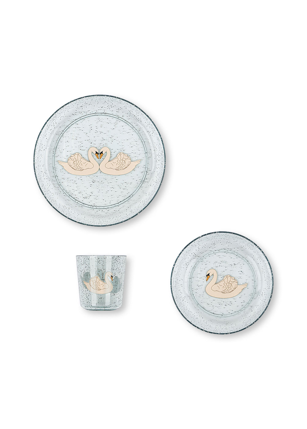 Konges Slojd Eetset Sparkly Swan Blue