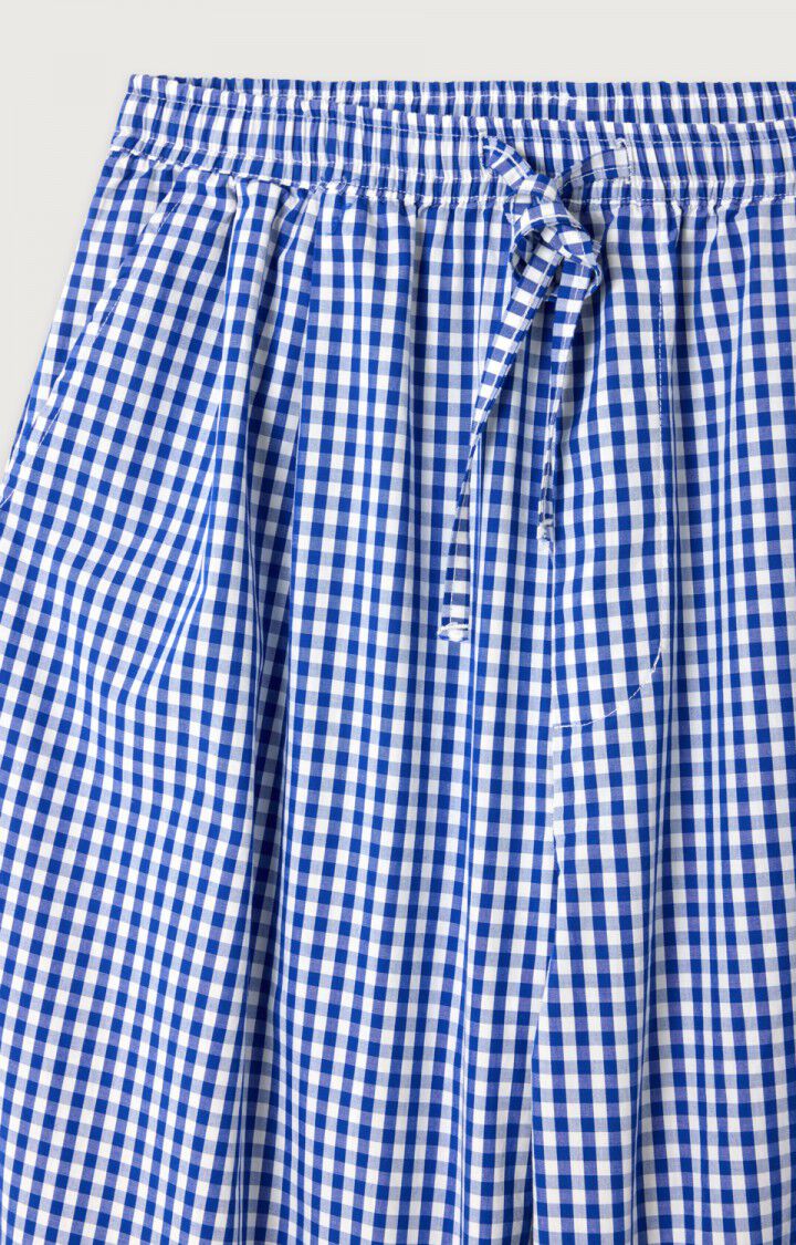 American Vintage Adult Broek Vichy Blue